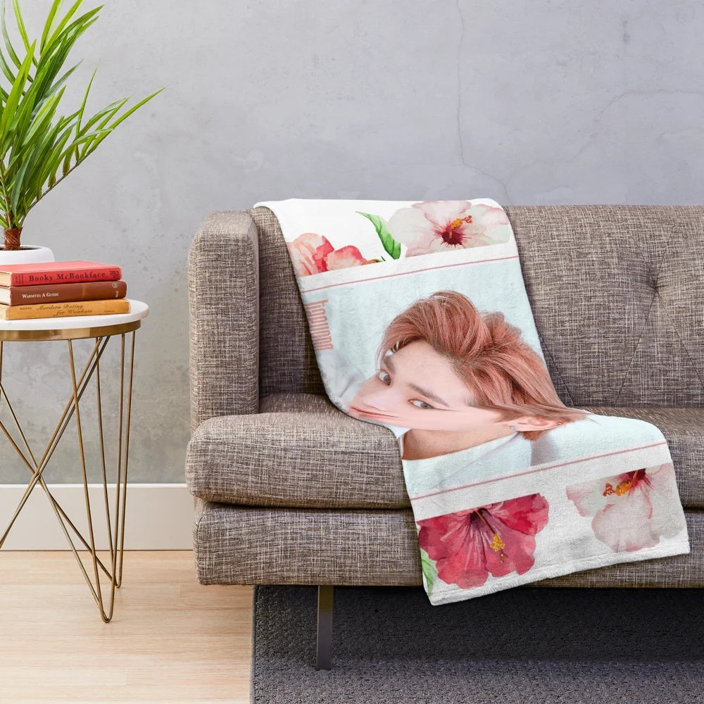 Soft and cozy plush blanket featuring NCT 127 member Taeyong
