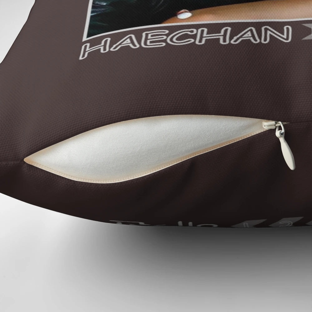 Cozy and vibrant NCT Haechan-inspired pillow, perfect for K-pop fans