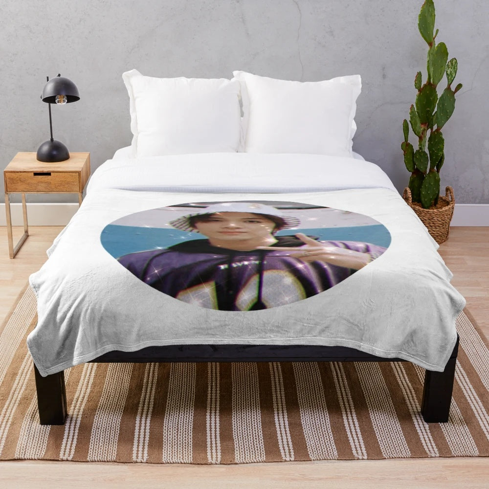 NCT Haechan Inspired Plush Blanket