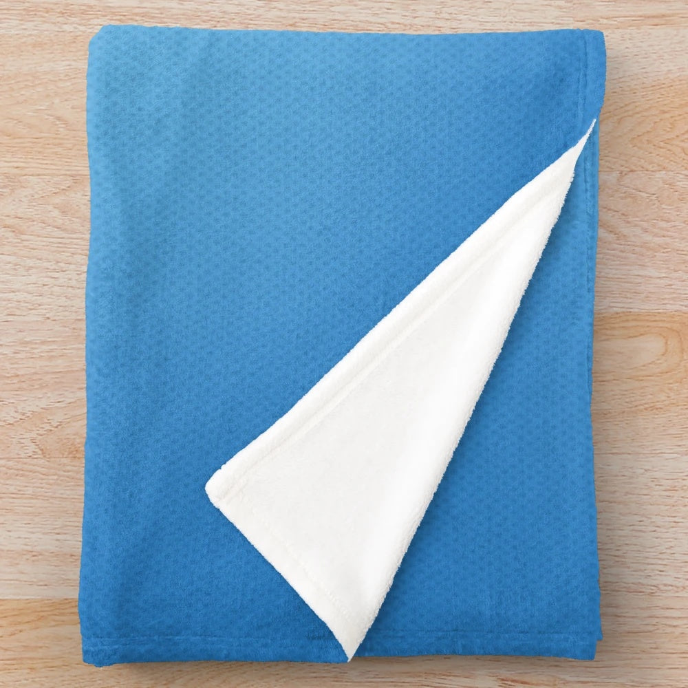 Plush blanket featuring the colors and design of the SSC Napoli football club
