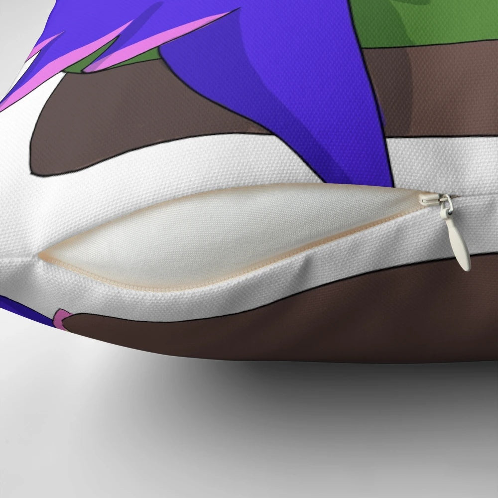 Soft, high-quality pillow featuring the League of Legends champion Neeko and the Pepe meme character
