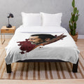Negan plush blanket featuring Lucille