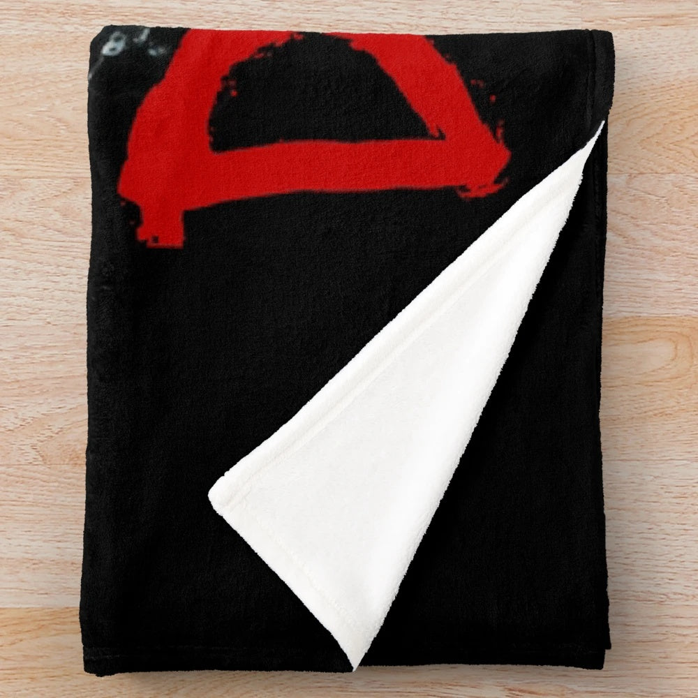 Negan inspired plush blanket featuring character from the TV series The Walking Dead