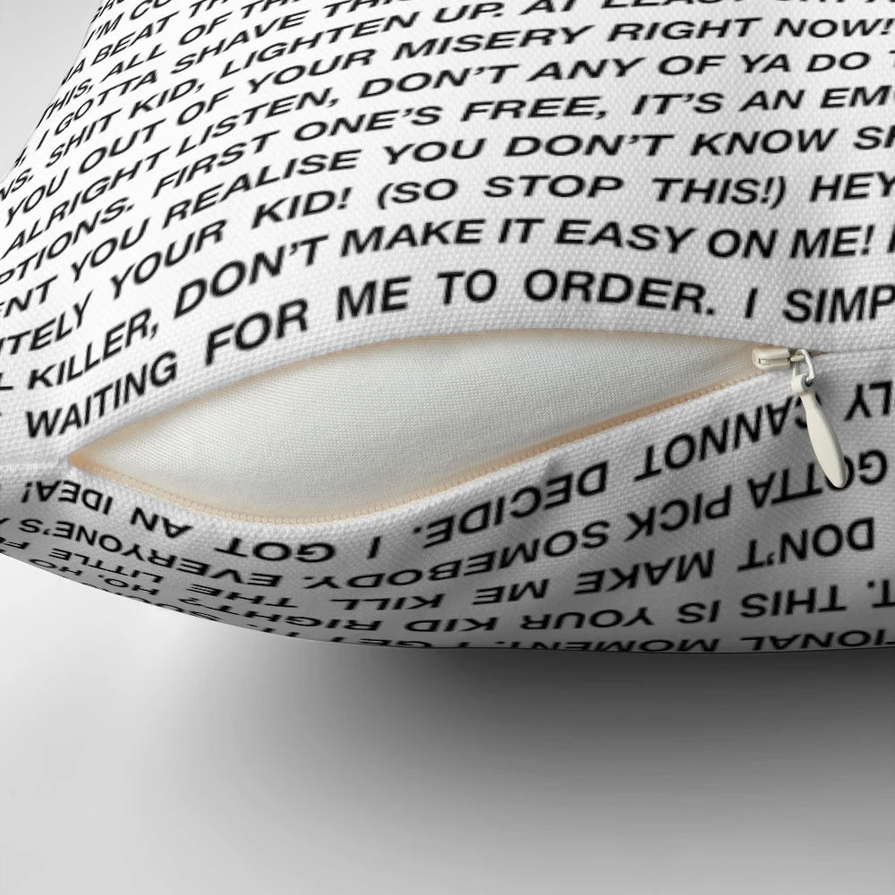 Negan Quotes Decorative Throw Pillow from The Walking Dead