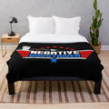 Negative Ghostrider inspired plush blanket featuring the "The Pattern Is Full" design