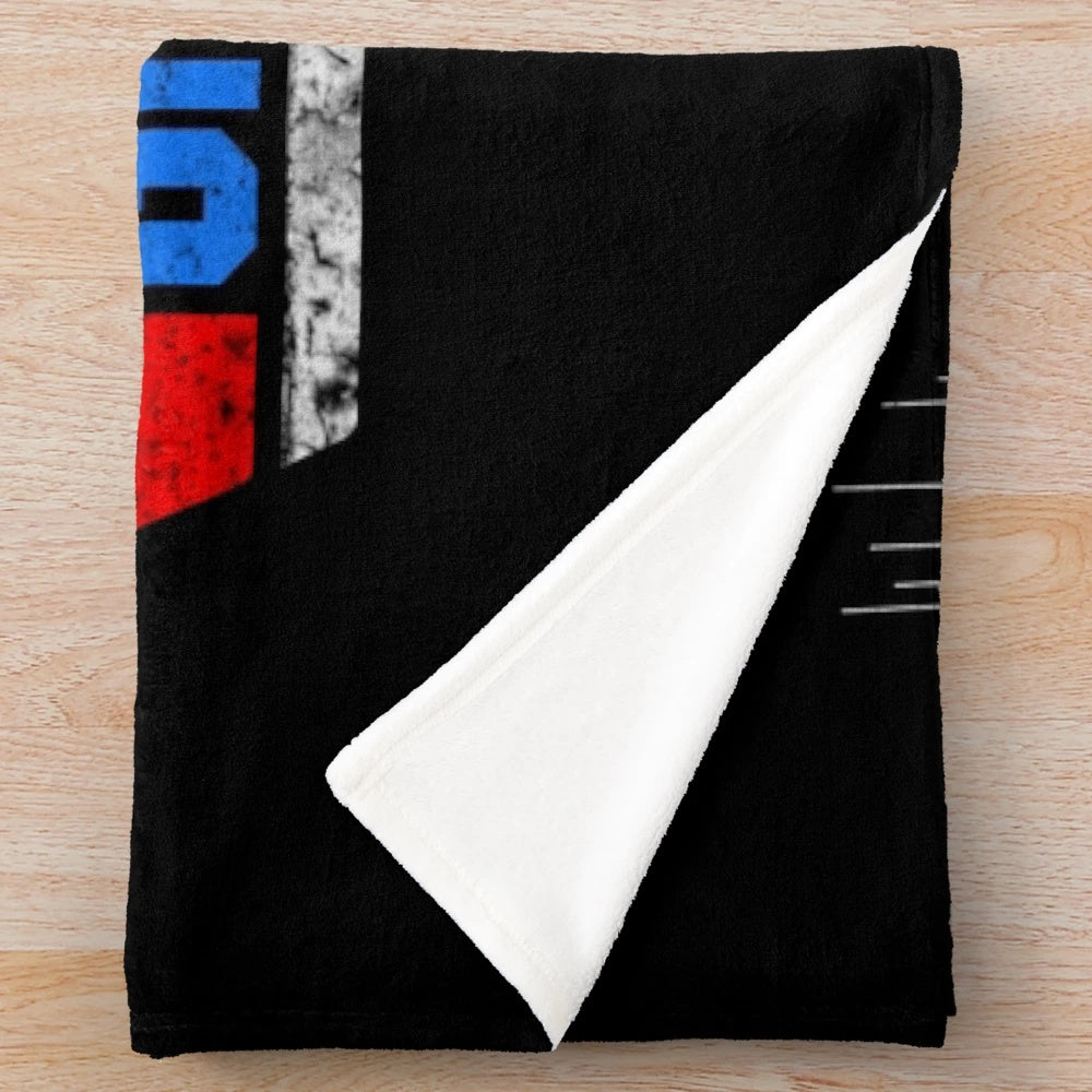 Negative Ghostrider inspired plush blanket featuring the "The Pattern Is Full" design
