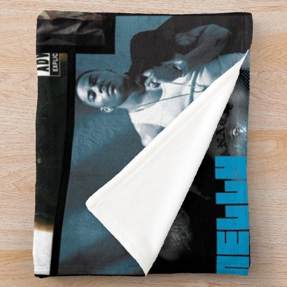 Nelly-inspired plush blanket featuring the American rapper's signature
