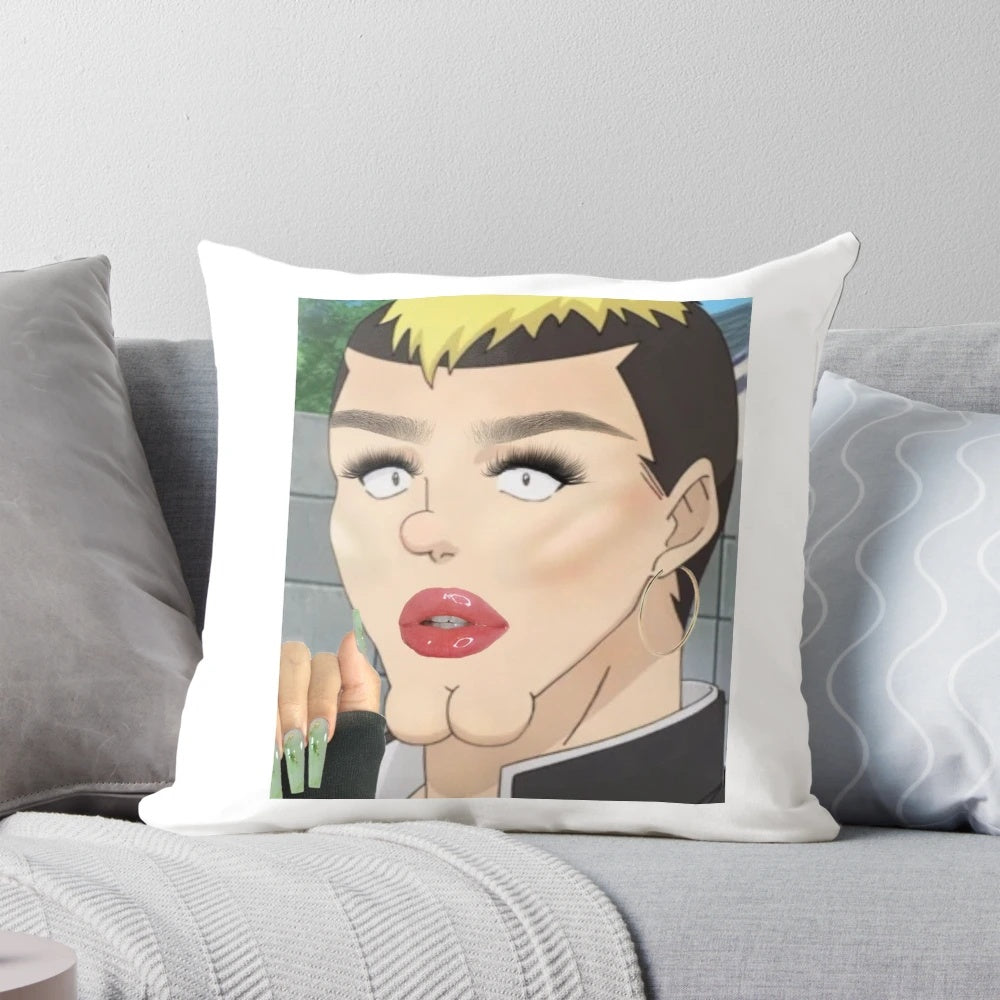 Nendou Saiki K anime character pillow featuring a yassified design