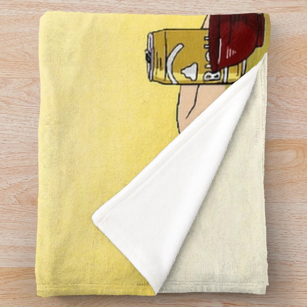 Neon Genesis Evangelion Misato Katsuragi smile plush blanket