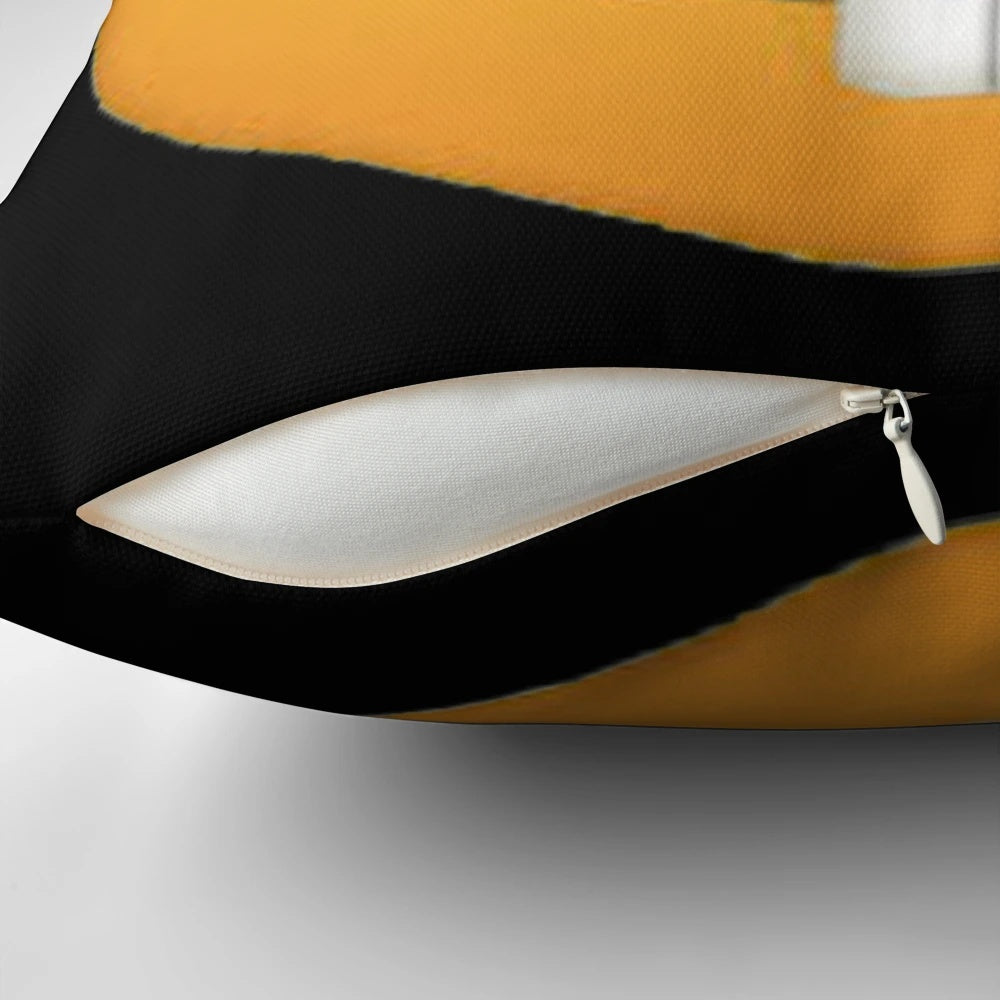 Nerd Emoji Pillow featuring a smiley face emoticon design for bookworms and tech enthusiasts