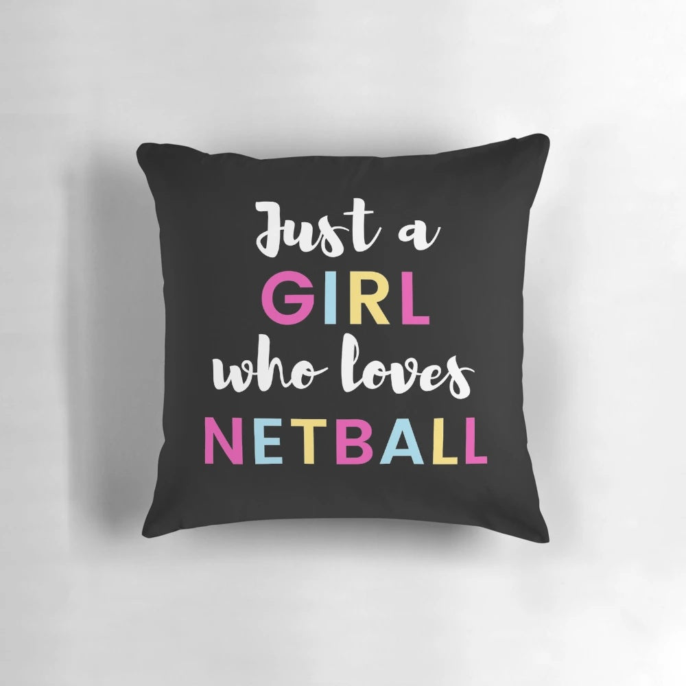 A comfortable pillow featuring a design for the passionate netball player or fan