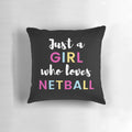 A comfortable pillow featuring a design for the passionate netball player or fan