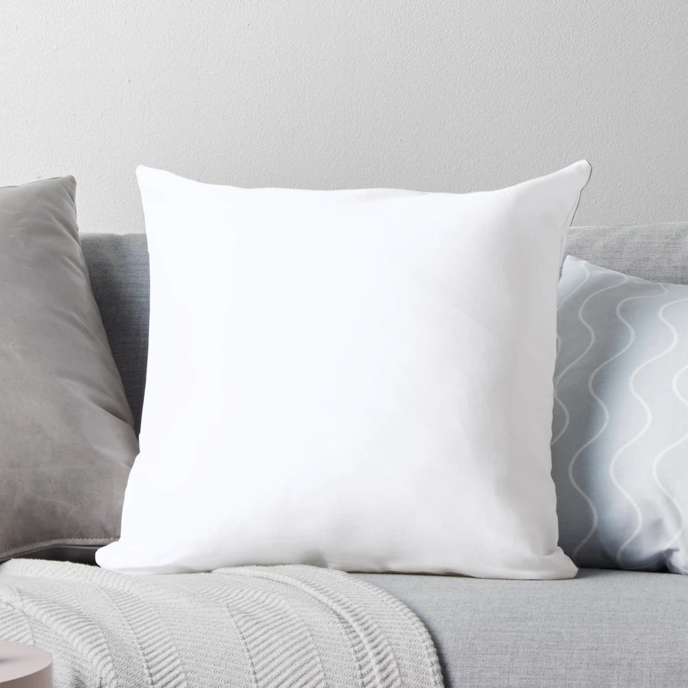 Neutral solid ghost white pillow by OZCushions, featuring a bright and crisp white color for modern home decor.