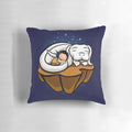 A colorful pillow featuring characters from the beloved fantasy film "The Neverending Story