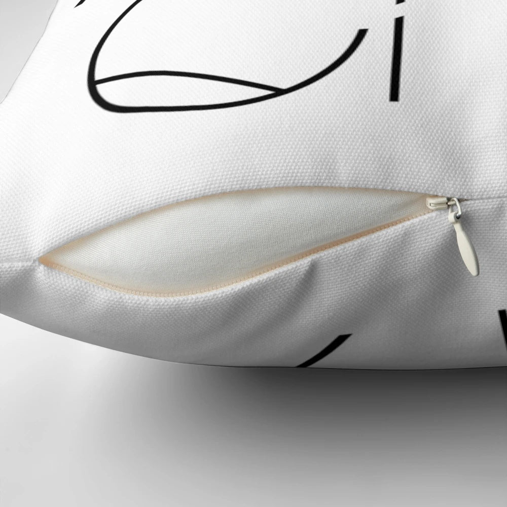 New York City Modern Typography Pillow