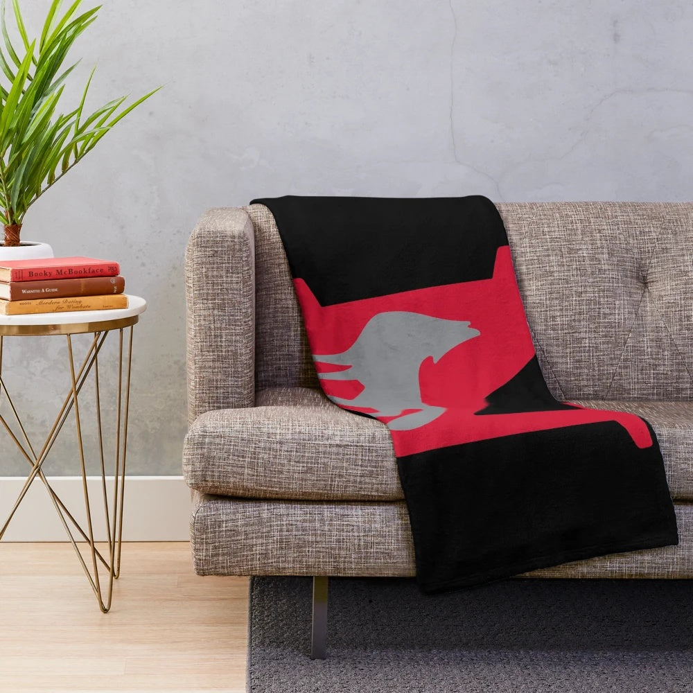 Newberry Wolves plush blanket with team logo