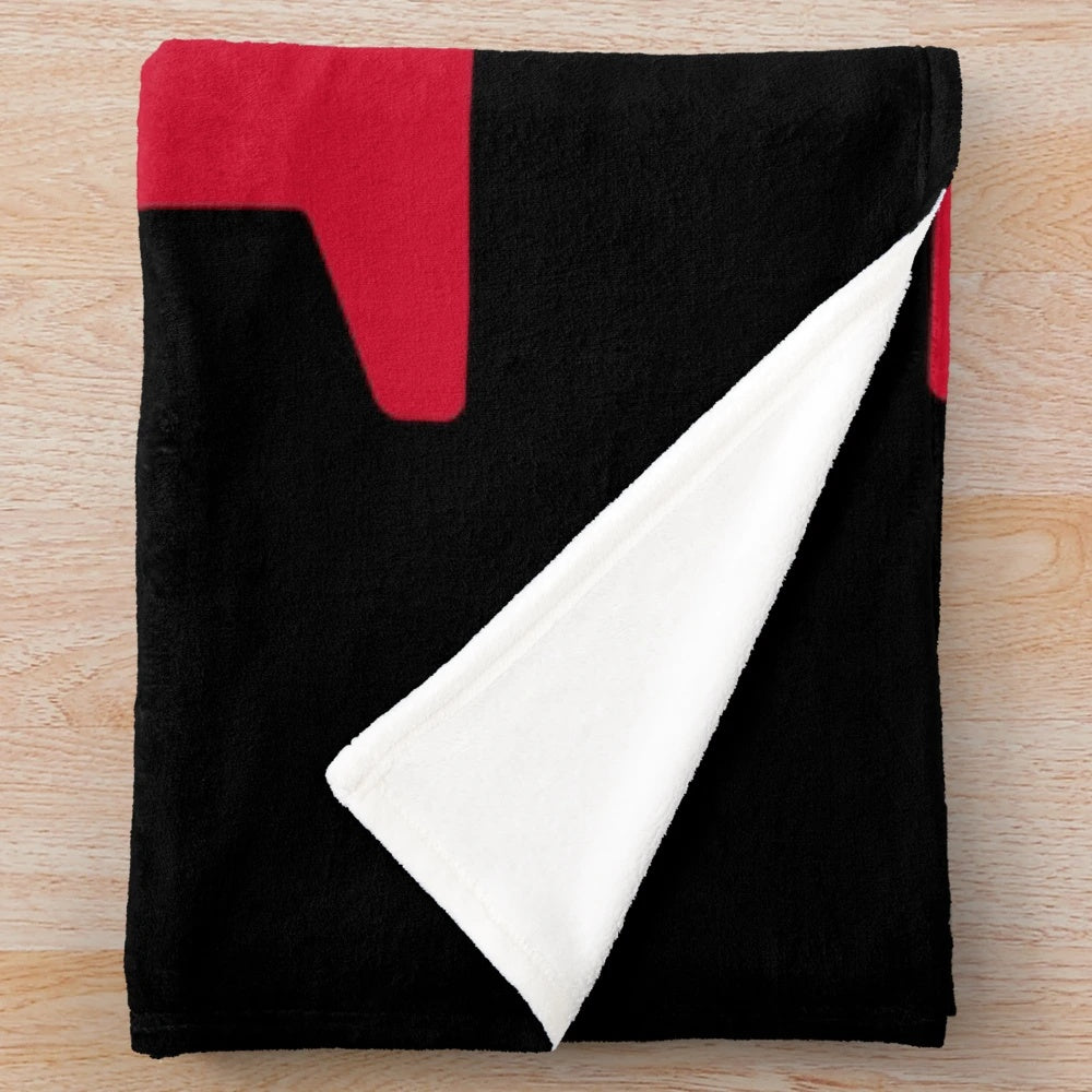 Newberry Wolves plush blanket with team logo