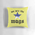 Newcastle United football club pillow featuring the Toon Army logo and players