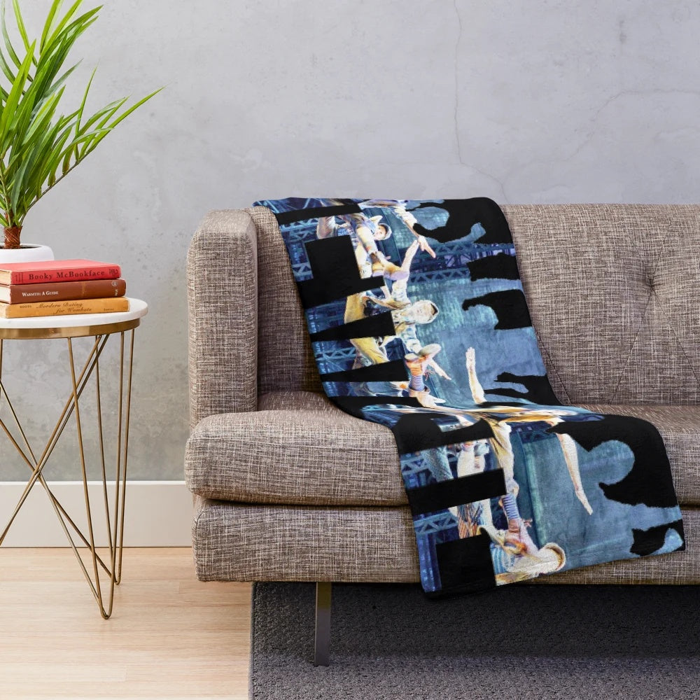 Newsies inspired fists plush blanket for fans of the Broadway musical