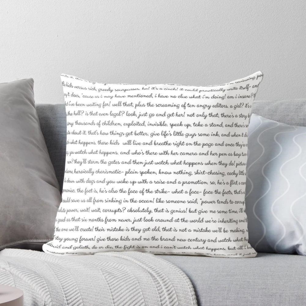 Newsies the Musical 'Watch What Happens' Throw Pillow