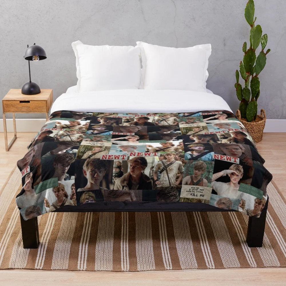 Newt Inspired Plush Blanket