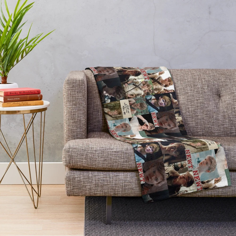 Newt Inspired Plush Blanket