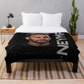 Neymar-inspired plush blanket with Brazil flag colors