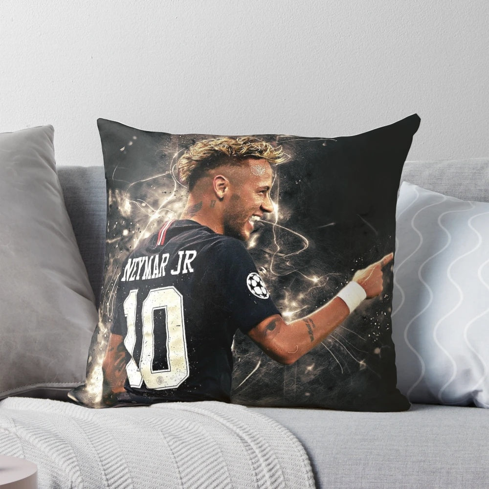Neymar-themed sports pillow featuring the player's name and jersey number