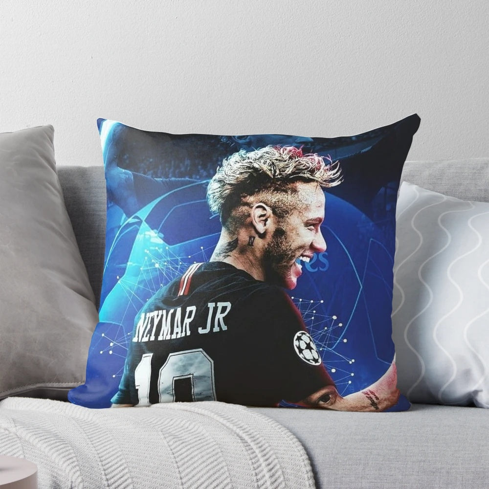 Neymar Jr. Soccer Player Pillow with an Inspiring Design