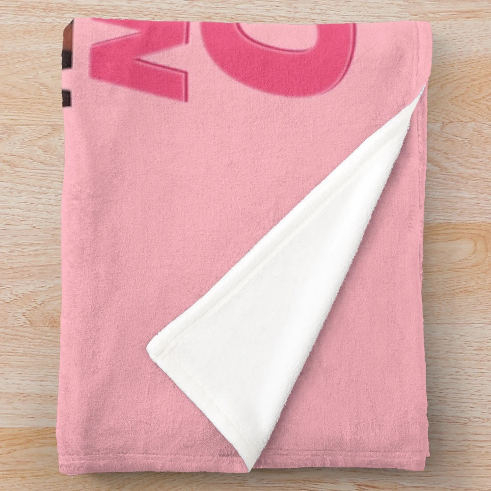 Soft, cozy plush blanket with Nezsuko character design for Demon Slayer fans