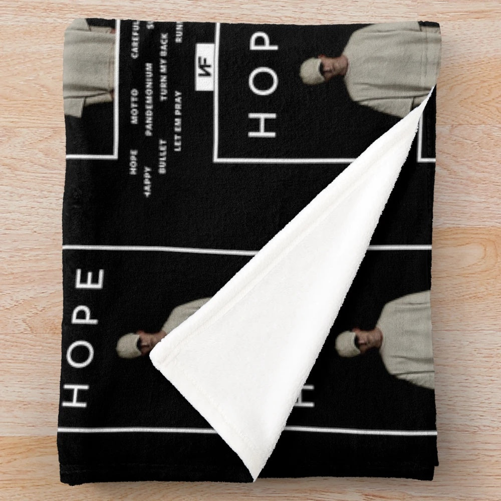 NF-inspired plush blanket featuring the album art design