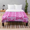 Nicki Minaj-inspired plush blanket with the Barbz logo