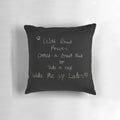 With Great Power Comes a Great Need to Take a Nap" Pillow featuring Nico di Angelo from the Percy Jackson series