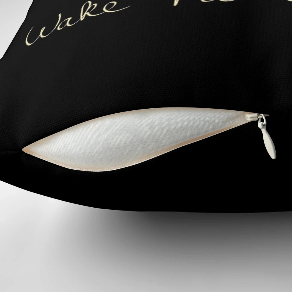 With Great Power Comes a Great Need to Take a Nap" Pillow featuring Nico di Angelo from the Percy Jackson series