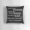 Nico Di Angelo Quote Pillow - Inspired by the Percy Jackson and Greek Mythology Riordanverse