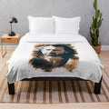 Nicolas Cage Inspired Plush Blanket featuring the famous actor