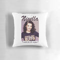 Soft and comfortable Nigella Lawson-themed pillow for kitchen and home decor