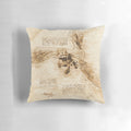 Nightfury - Da Vinci style Pillow featuring a sketch-like illustration of the iconic dragon from How to Train Your Dragon