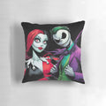 Nightmare Before Christmas Sally Quinn & Joker Jack Pillow, featuring characters from the movie and comics