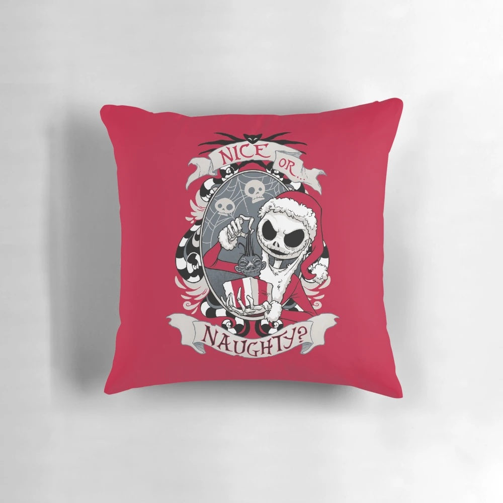 Nightmare Before Christmas Scary Santa Decorative Pillow