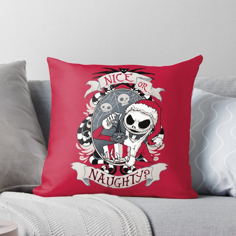 Nightmare Before Christmas Scary Santa Decorative Pillow