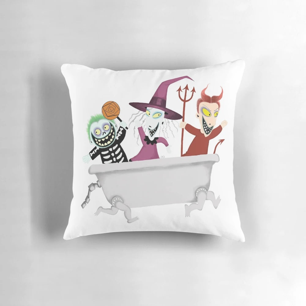 Nightmare Before Christmas Trick or Treat Themed Decorative Pillow