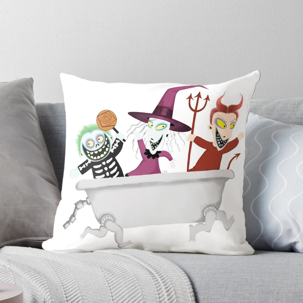 Nightmare Before Christmas Trick or Treat Themed Decorative Pillow
