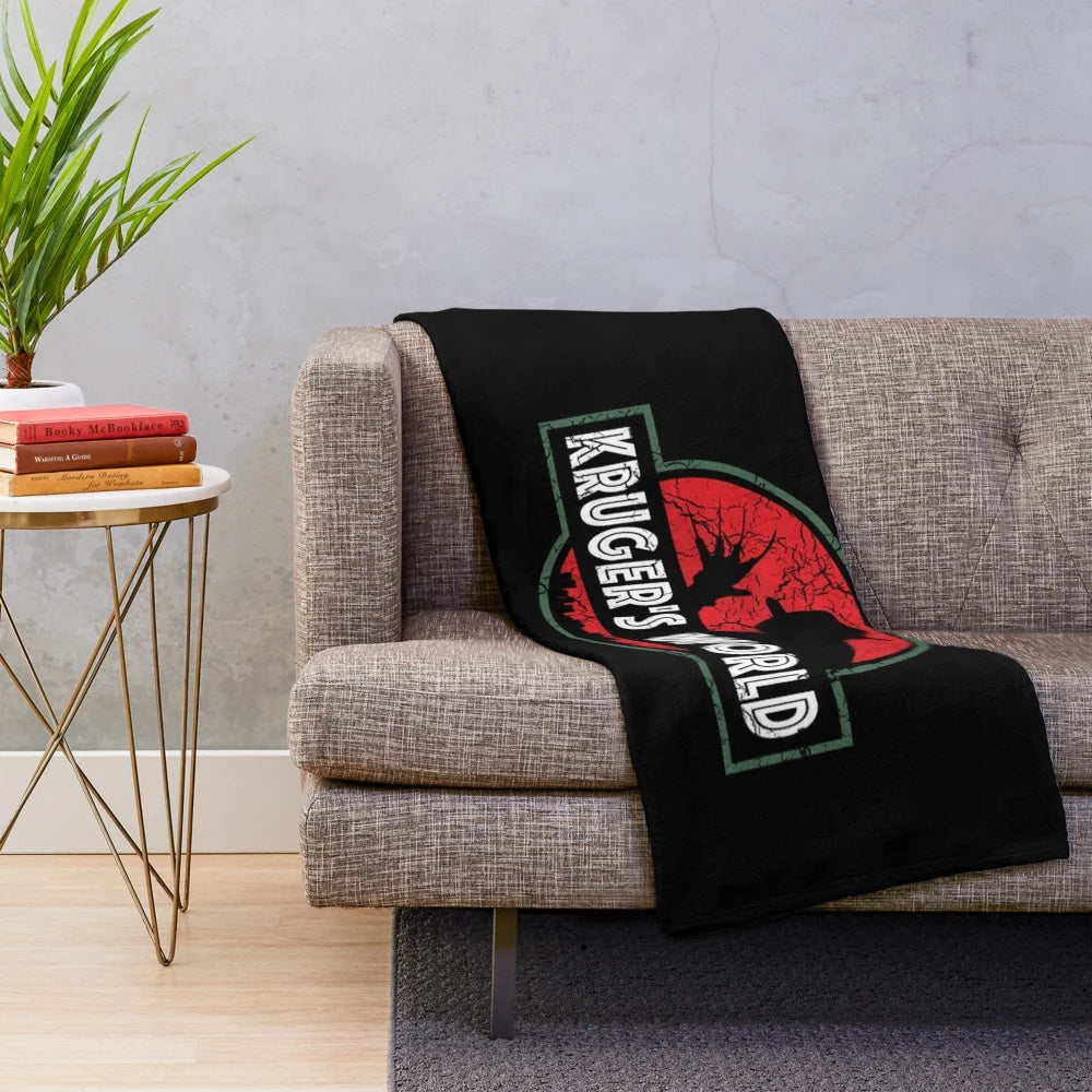 Plush Freddy Krueger-inspired blanket