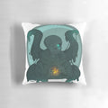 Nightmare Sans themed horror pillow with digital art design