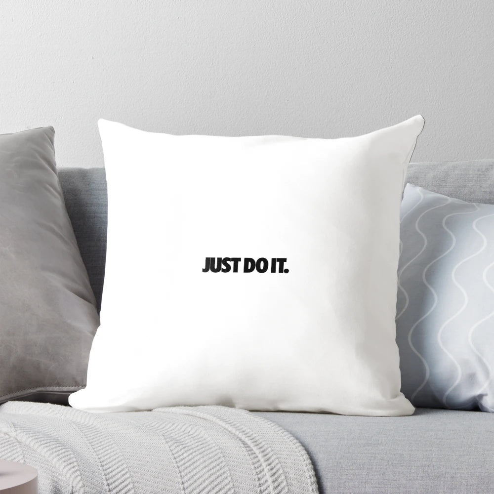 Comfortable and stylish Nike Just Do It themed pillow for home and office decor