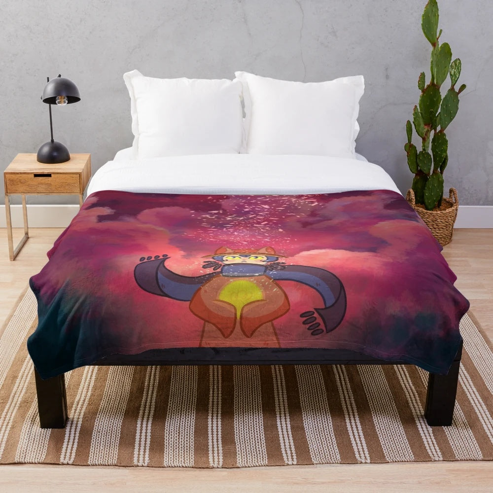 Niko (OneShot) inspired plush blanket with soft, cozy, and comfortable design