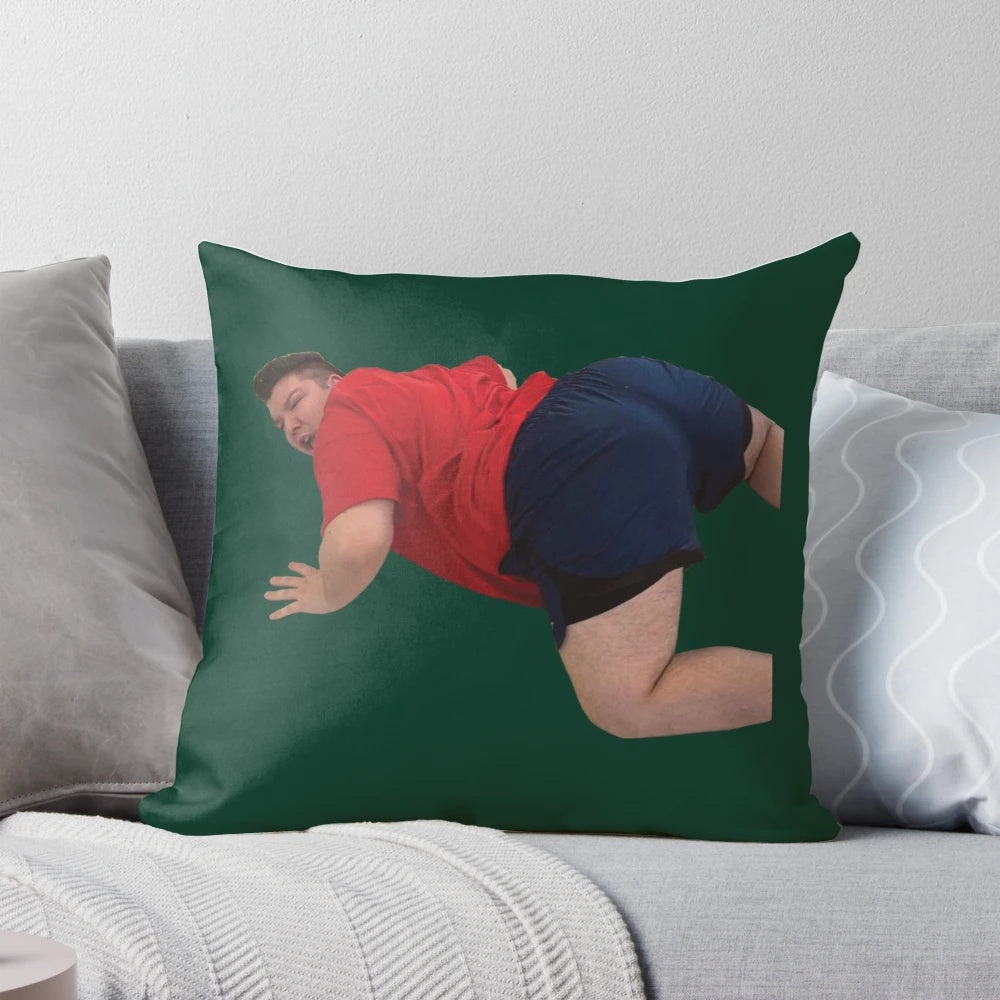 Nikocado Avocado meme pillow featuring the popular YouTube personality in a funny, animated avocado-themed design.