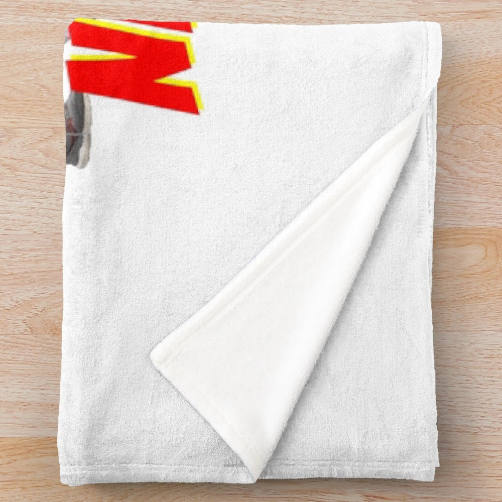 Ninja-inspired plush blanket with Ninja Kidz characters
