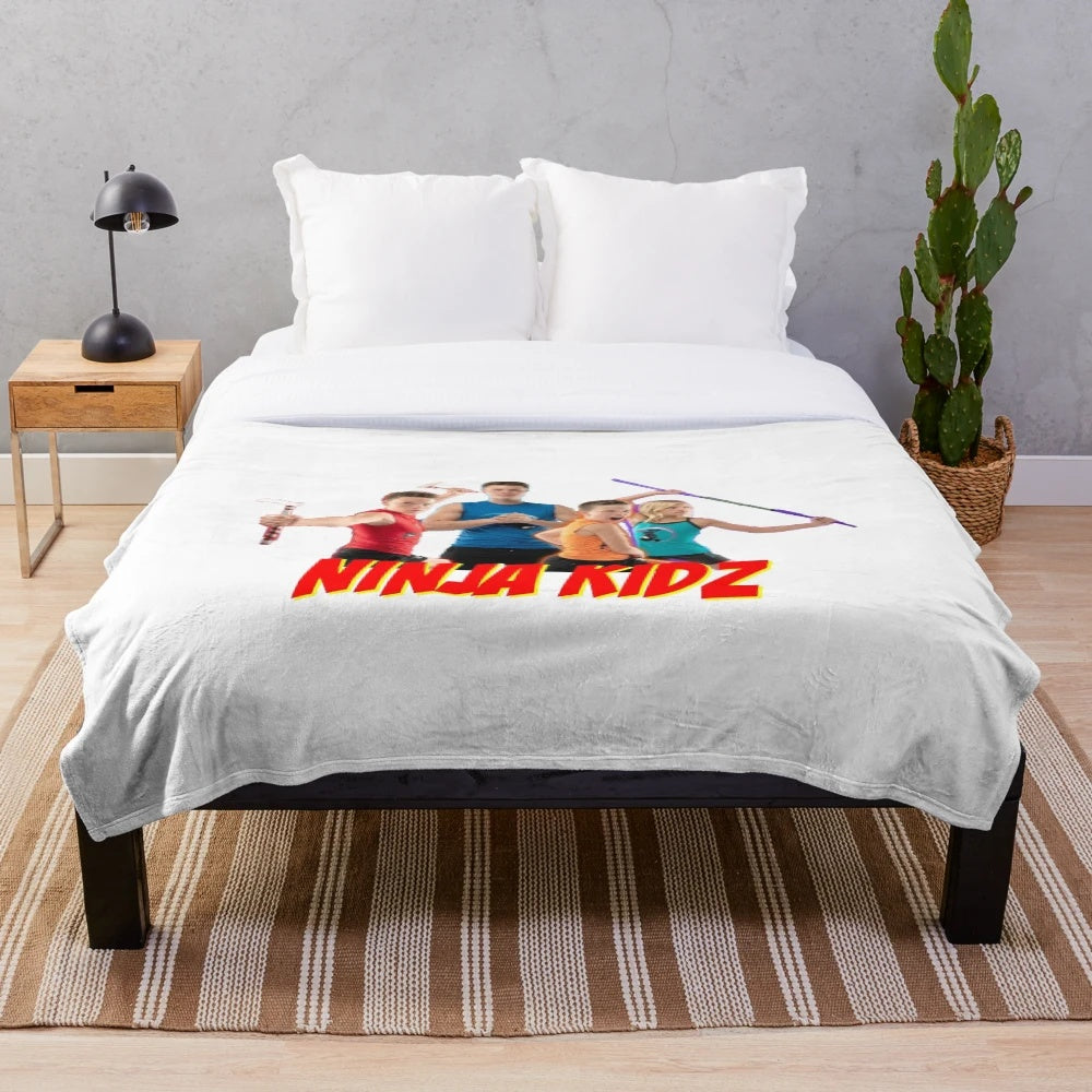Ninja Kidz inspired kids plush blanket